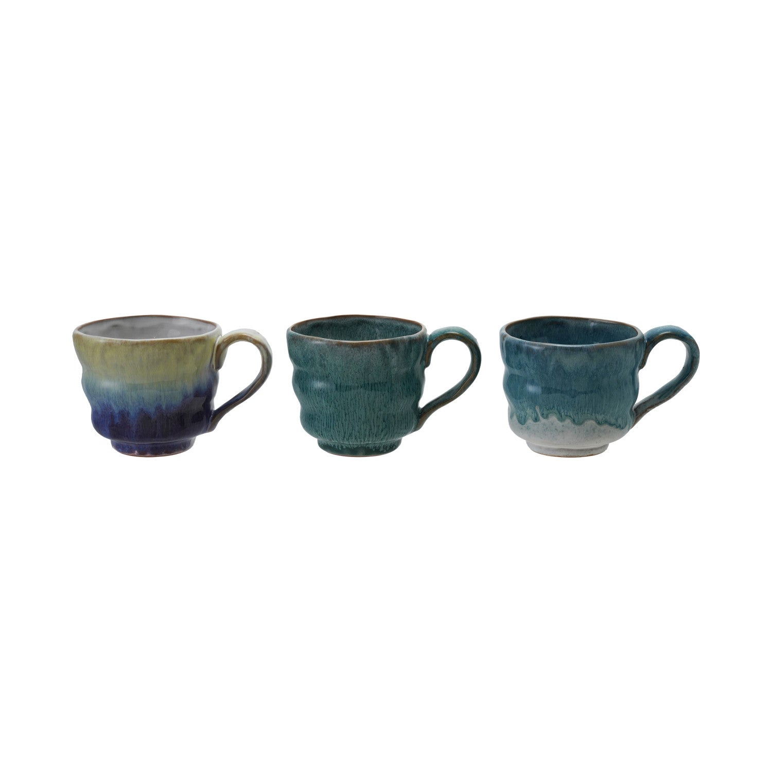 14 oz. Stoneware Mug, Reactive Glaze, 3 Colors (Each One Will Vary)