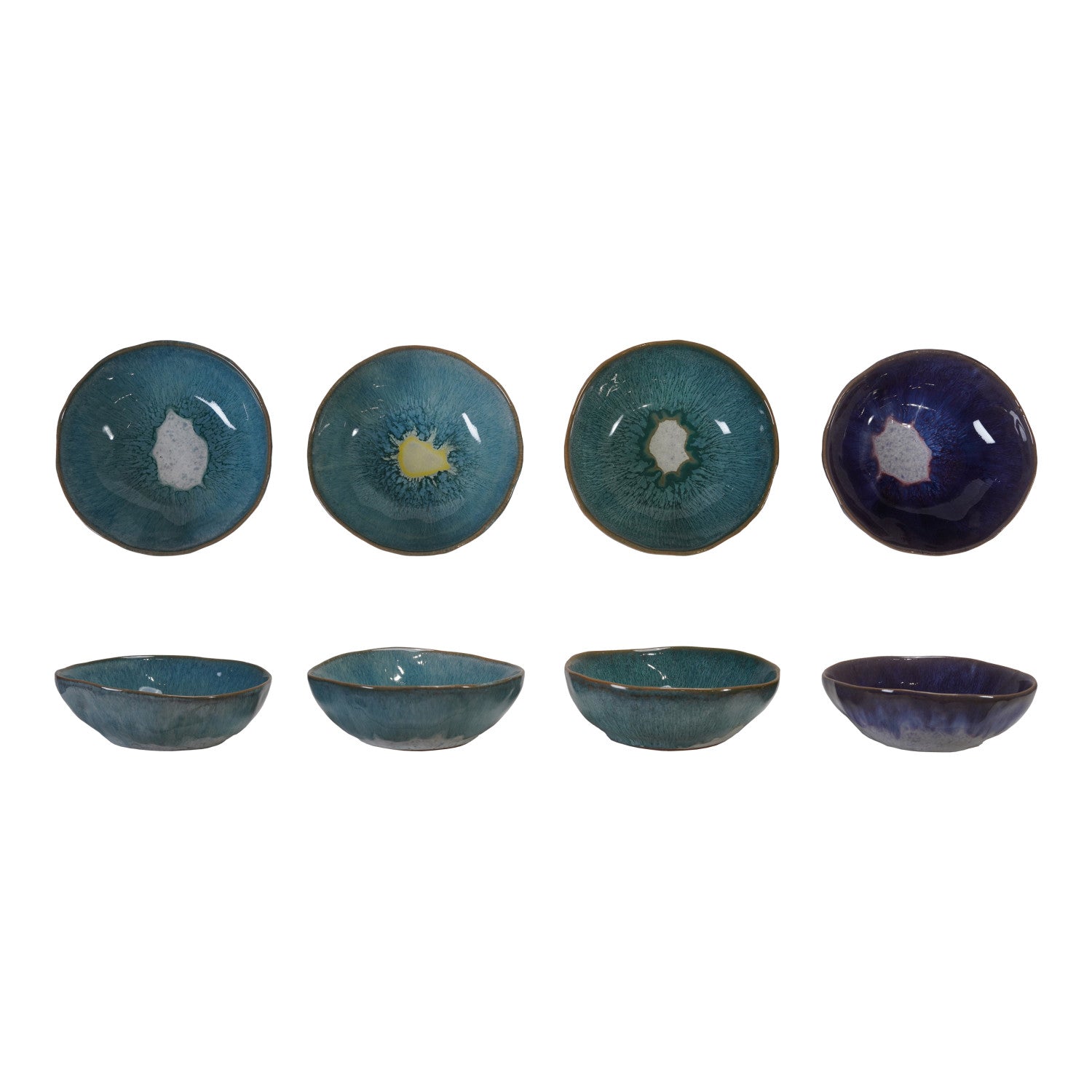 Stoneware Bowl, Reactive Glaze, 4 Colors (Each One Will Vary)