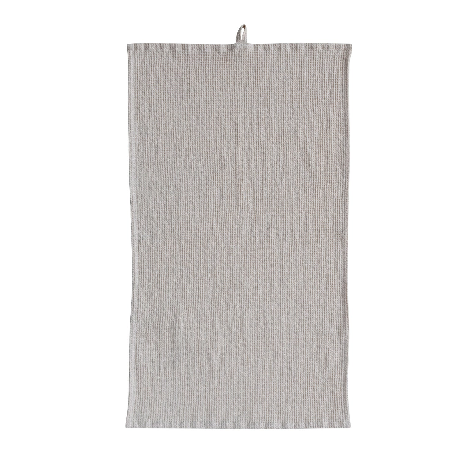 36"L x 20"W Oversized Woven Linen & Cotton Waffle Tea Towel w/ Loop