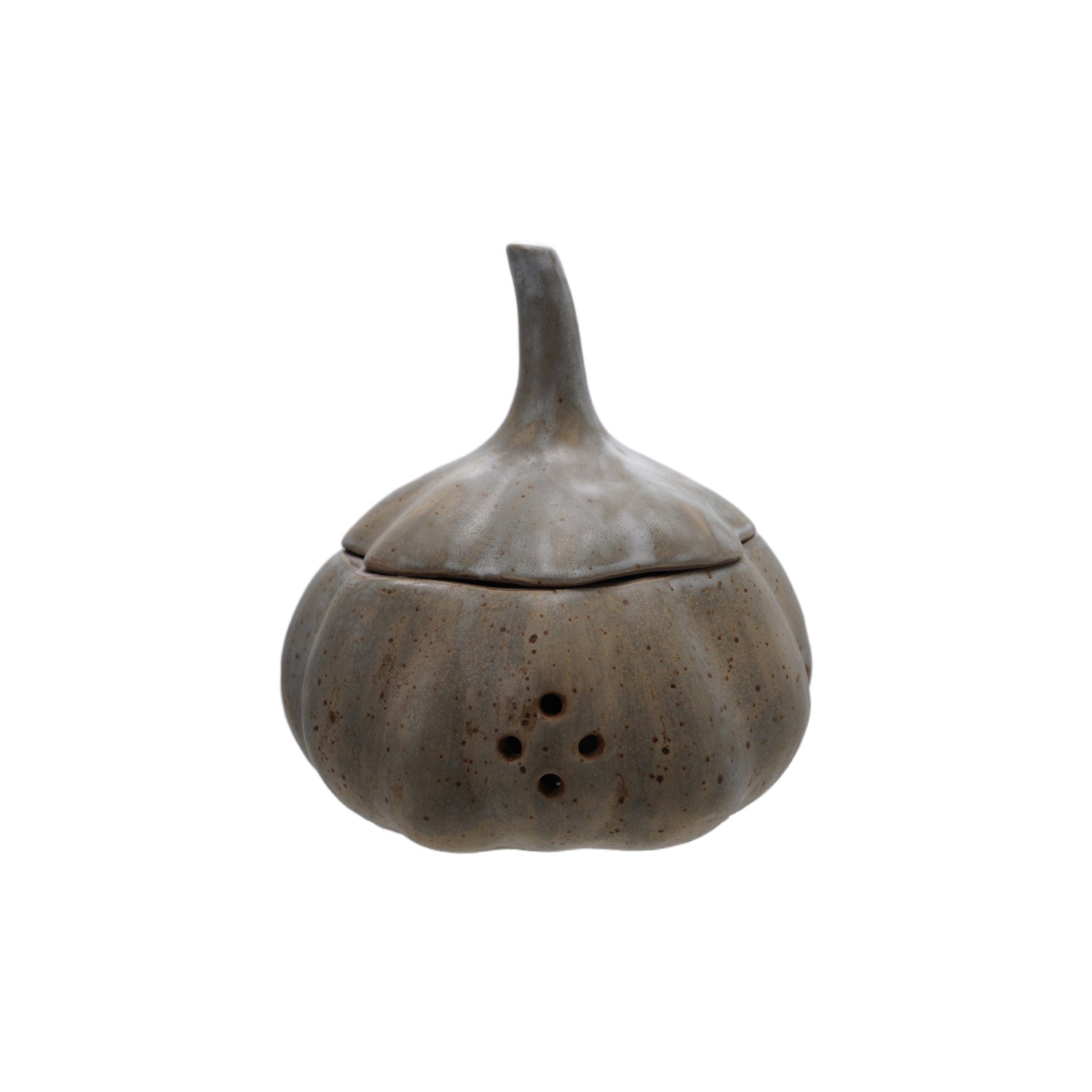 Stoneware Garlic Shaped Garlic/Onion Keeper (Each Will Vary)