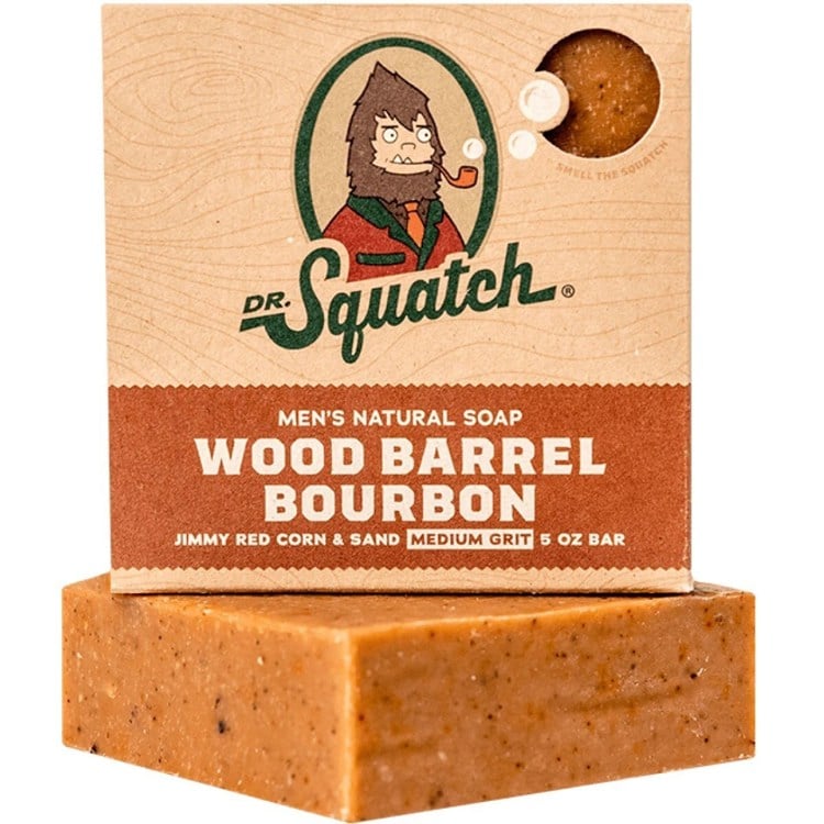 Wood Barrel Bourbon Bar Soap - 6 units