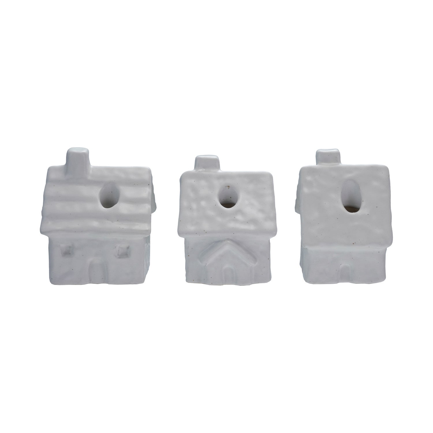 House Shaped Taper Holder, 3 Styles (Holds 1/2" Taper) (Each Will Vary)