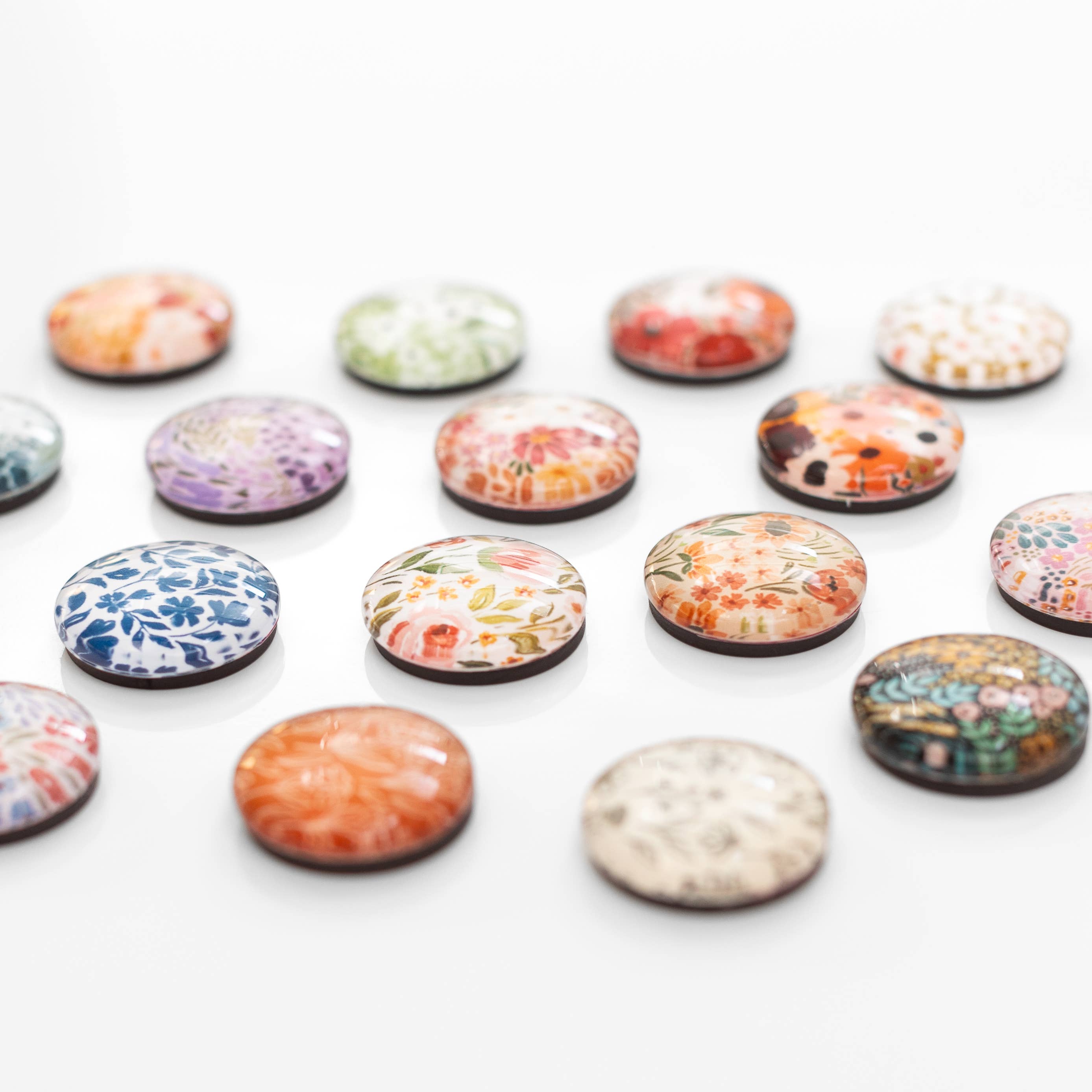 Glass Floral Magnets - Thumbnail 2