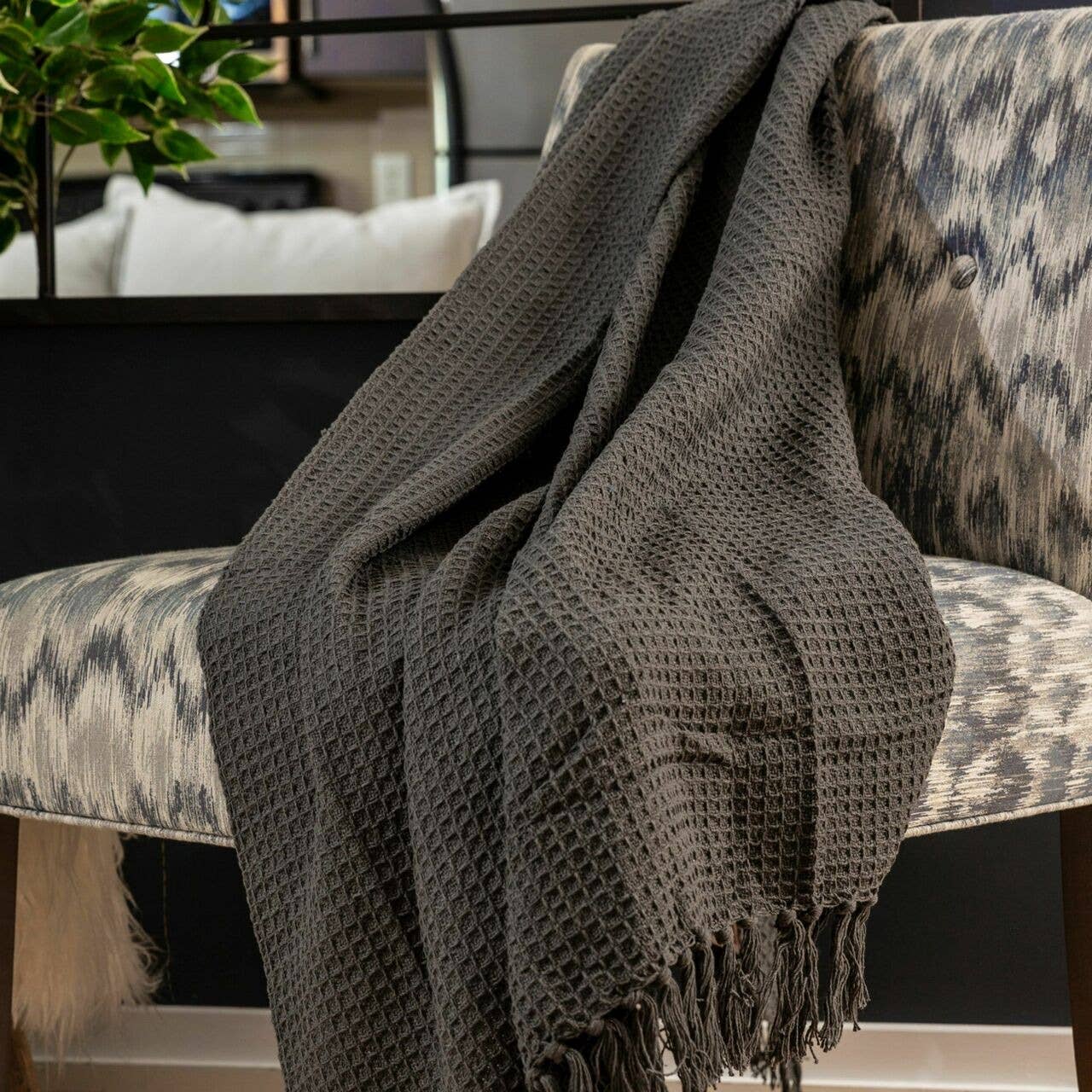 Fabstyles Honeycomb Cotton Throw - Thumbnail 2