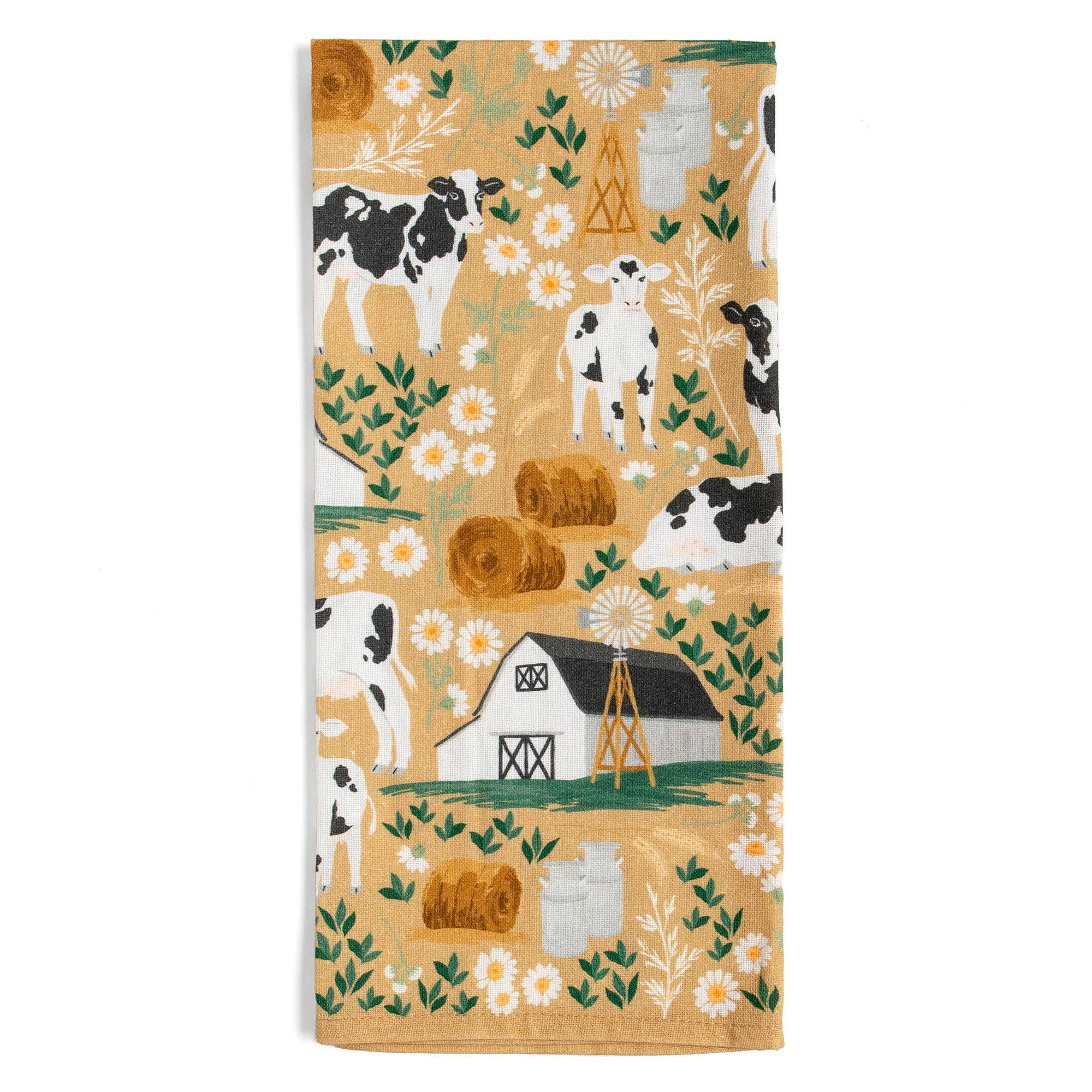 Dairy Cows Farm Tea Towel