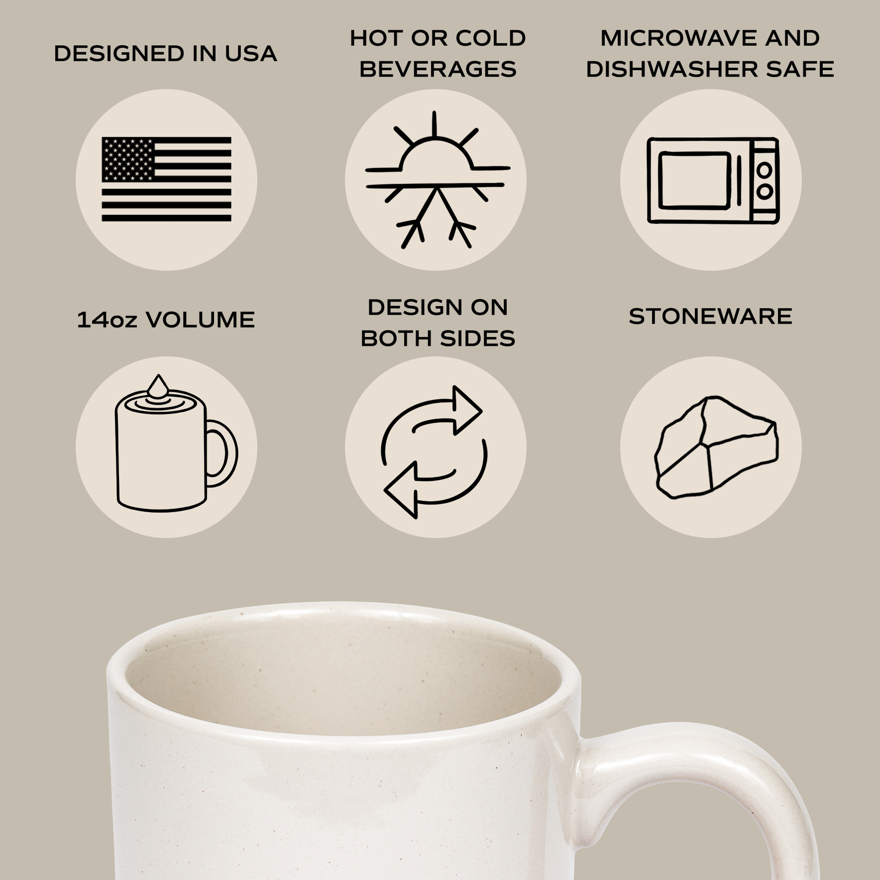 Homebody Stoneware Coffee Mug - Thumbnail 5