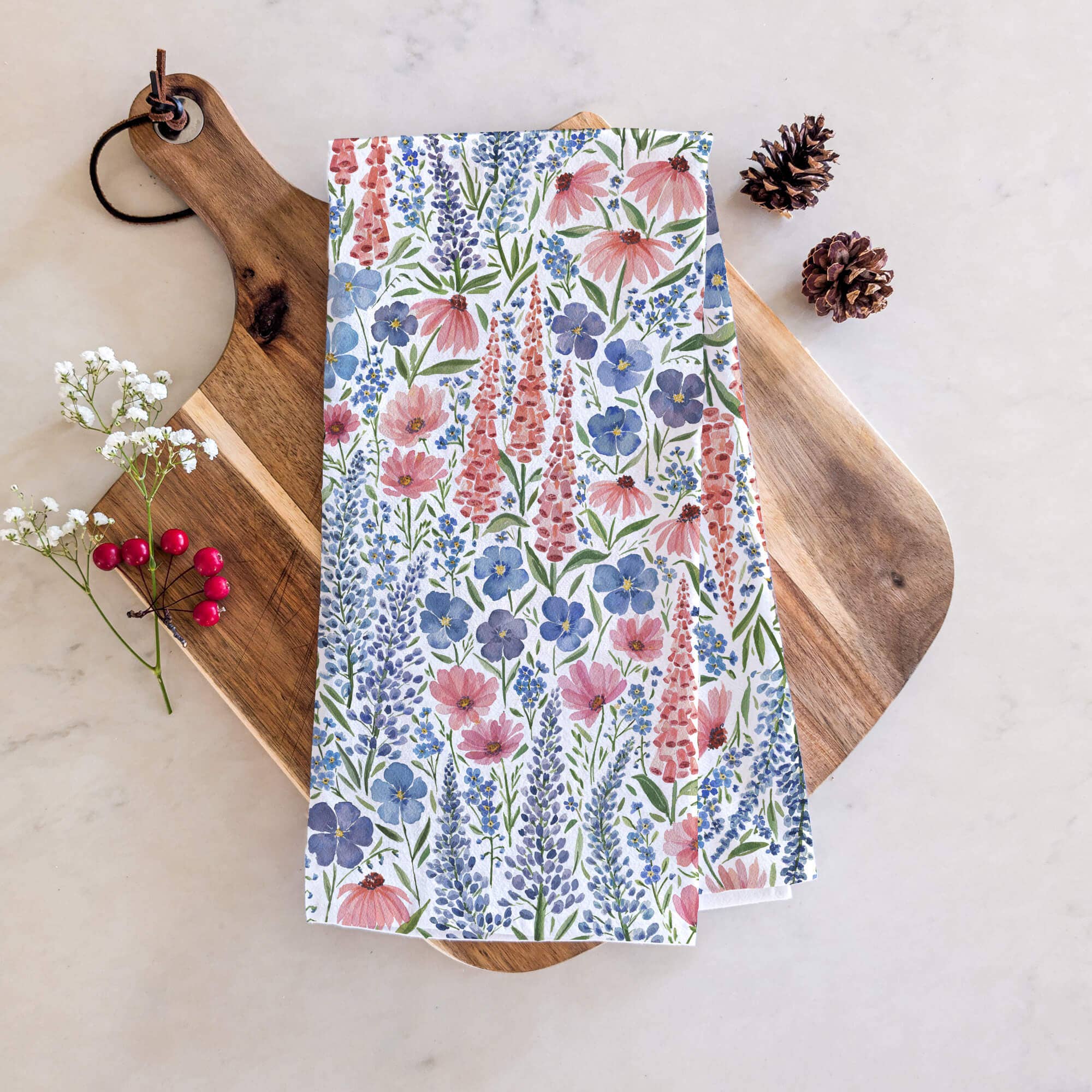 Summer Meadows Wildflower Tea Towel - Thumbnail 2