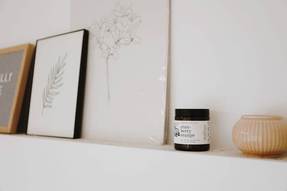 Cranberry Orange Natural Soy Candle - Thumbnail 3