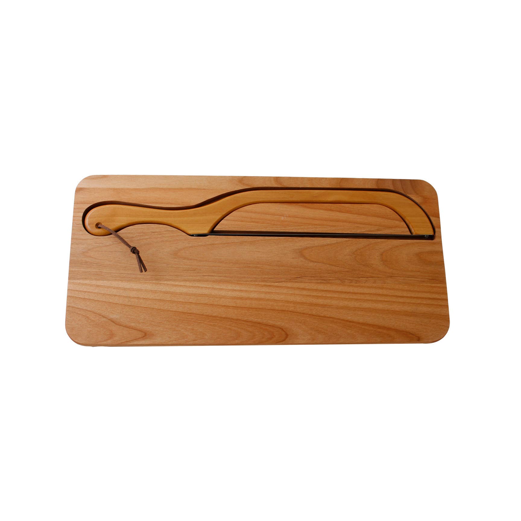 Alder Bread Knife Board and Bread Slicer (Left Handed) - Thumbnail 2