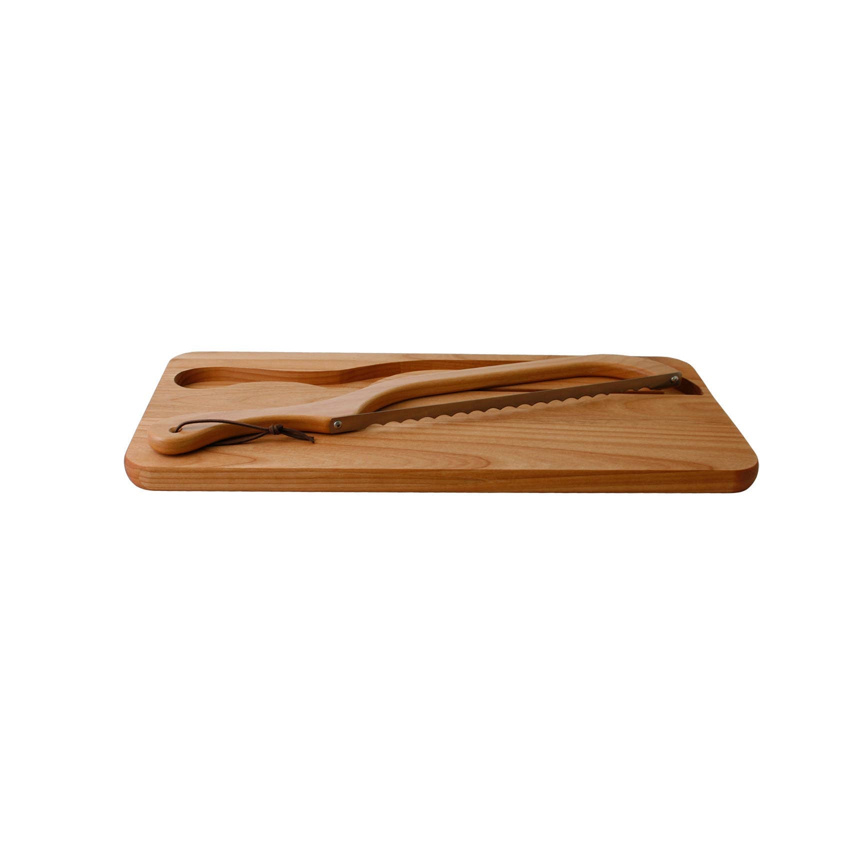 Alder Bread Knife Board and Bread Slicer (Left Handed) - Thumbnail 5