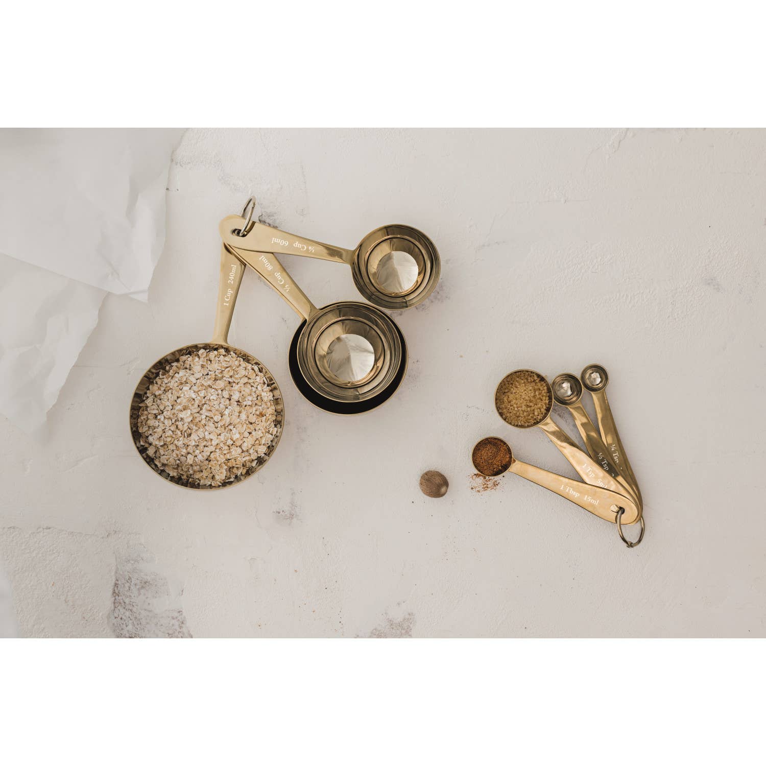 Gold Measuring Spoons Set of 4 - Thumbnail 2
