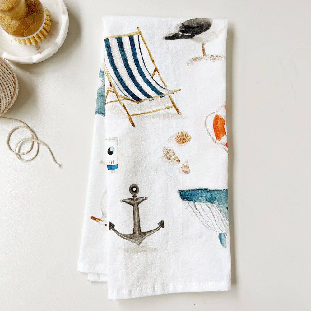 Seaside tea towel - Thumbnail 3