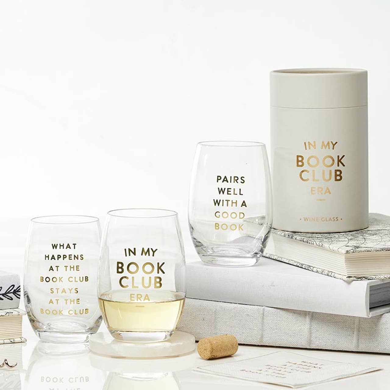 Josephine Interiors Stemless Wine Glass