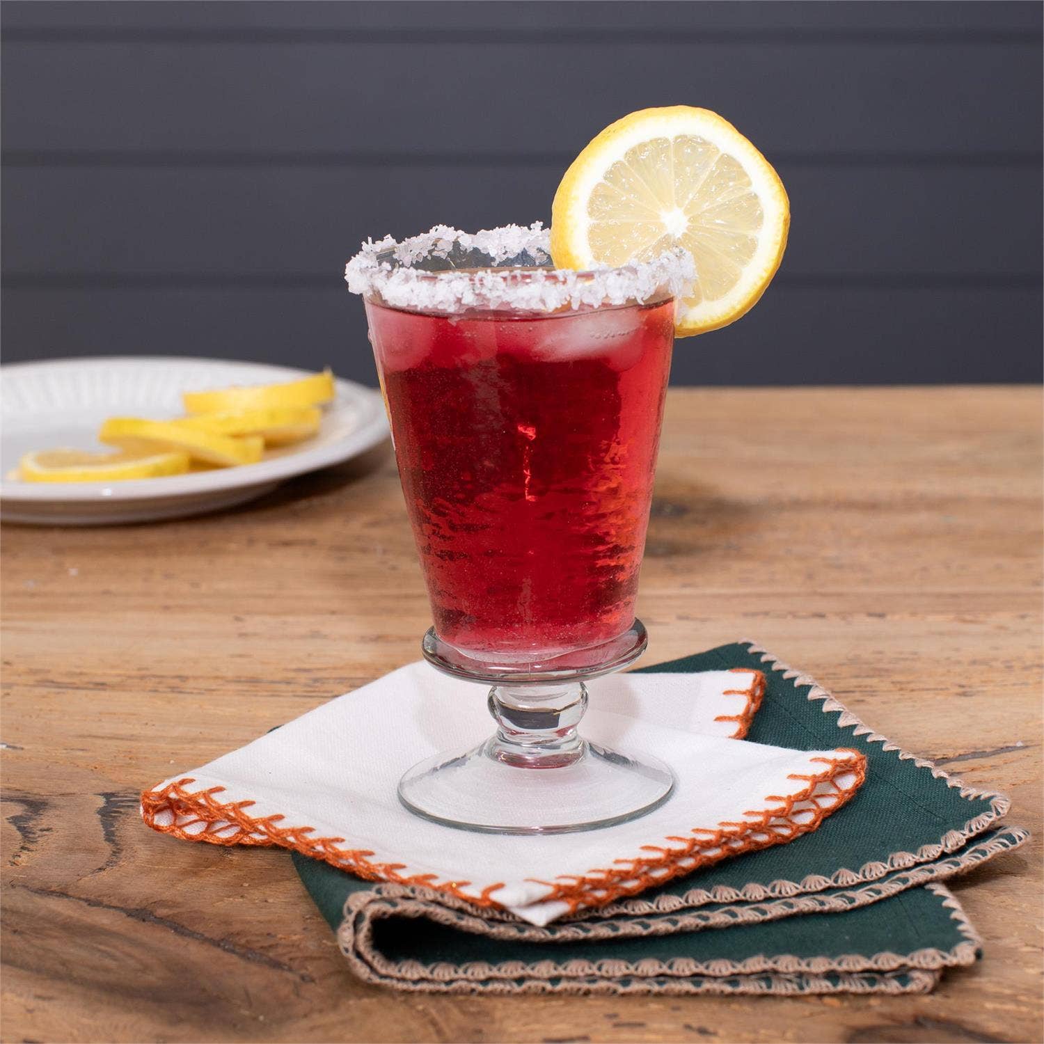 Hammered Glass Goblet - Thumbnail 2