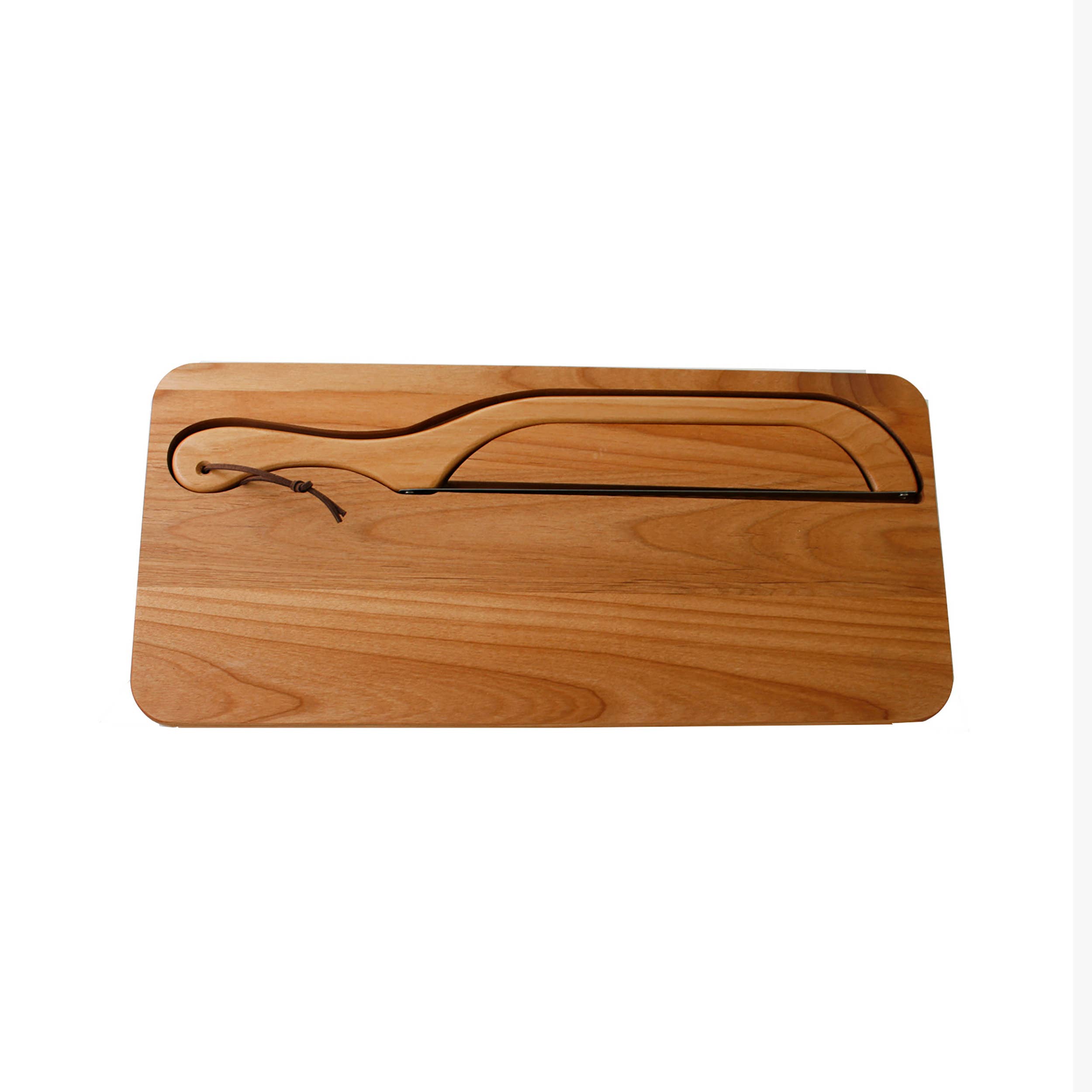 Alder Bread Knife Board and Bread Slicer (Left Handed) - Thumbnail 3