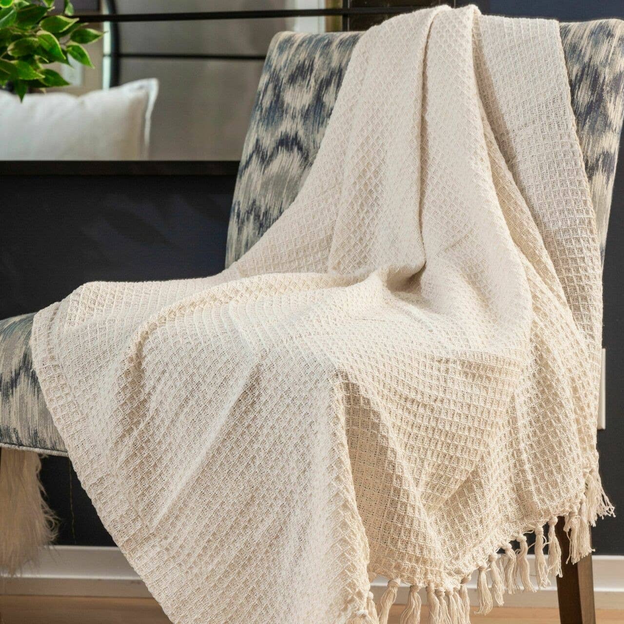 Fabstyles Honeycomb Cotton Throw - Thumbnail 3