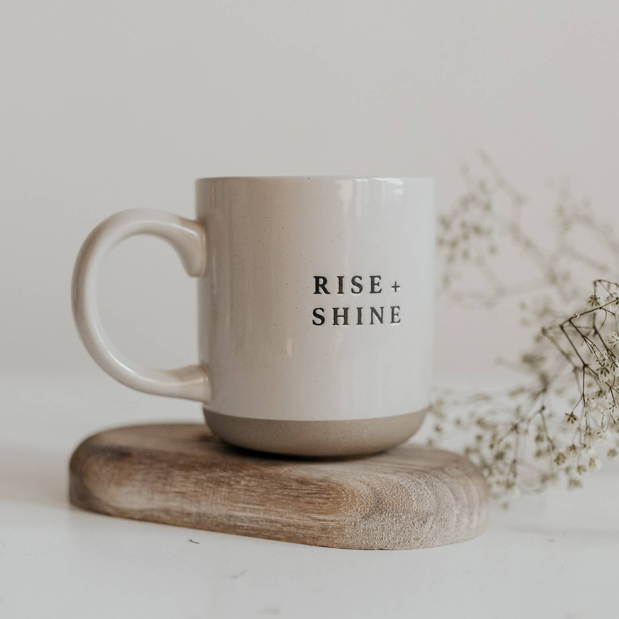 Rise and Shine Stoneware Coffee Mug - Thumbnail 2