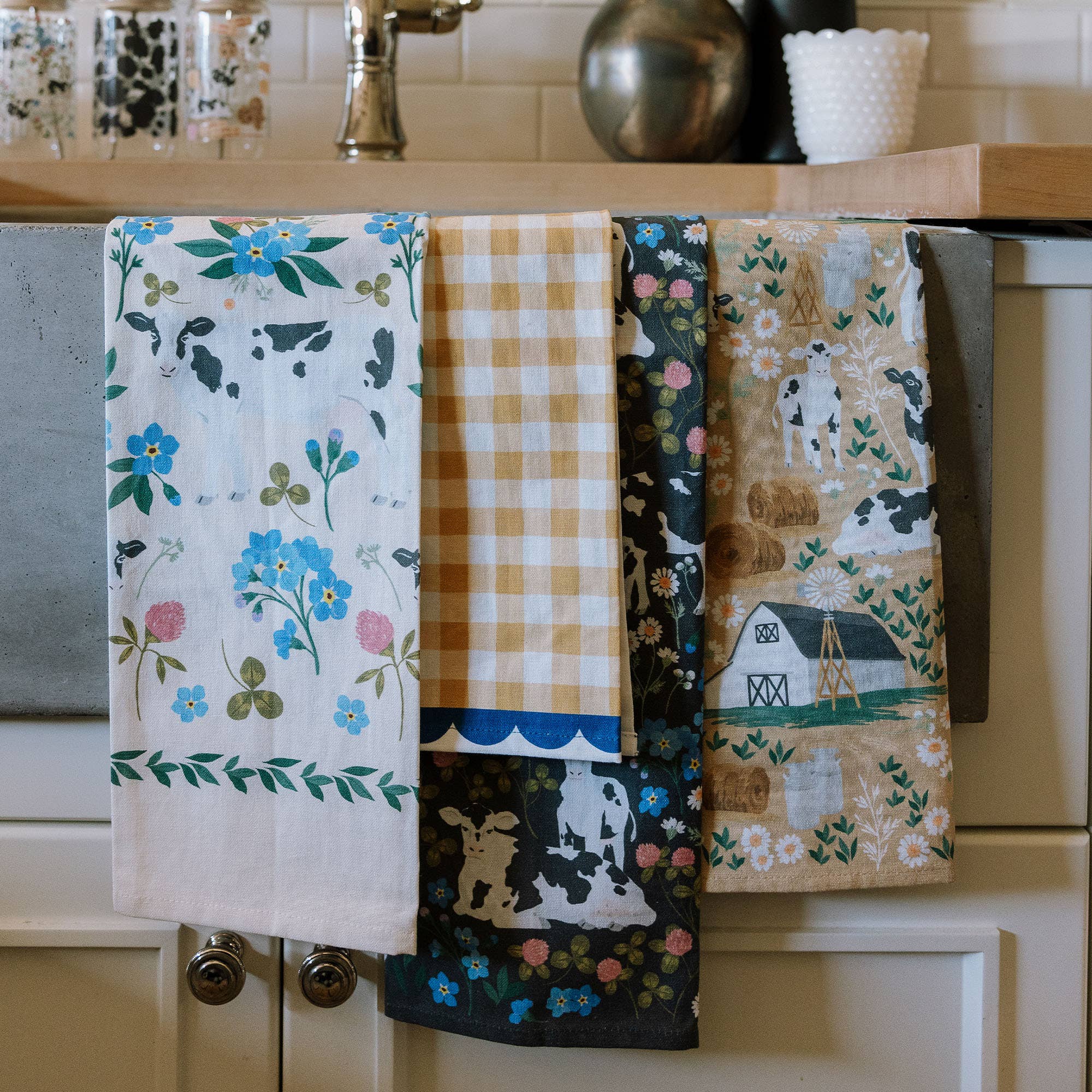 Dairy Cows Farm Tea Towel - Thumbnail 4