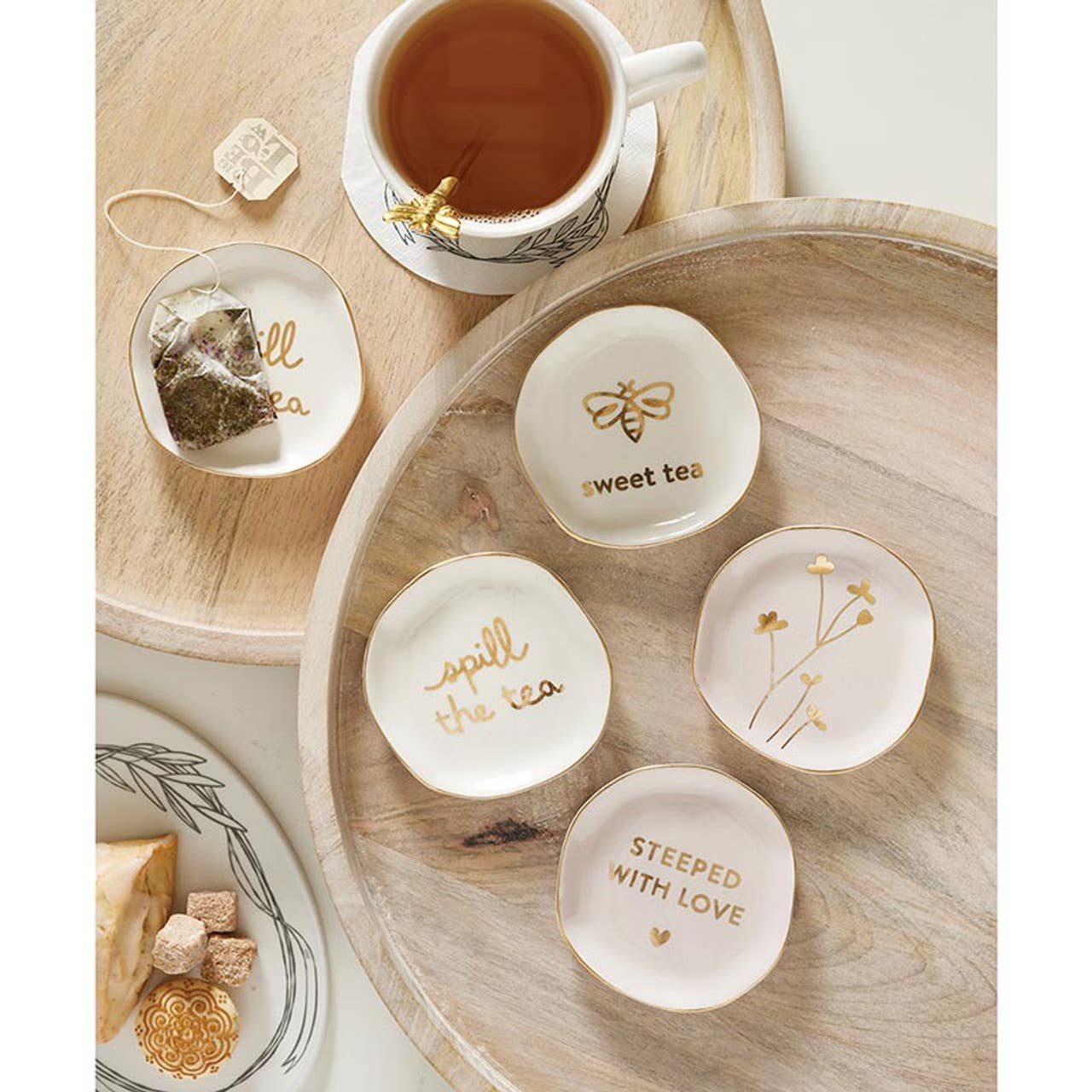 Ceramic Tea Bag Holders - Spill the Tea – Josephine Interiors