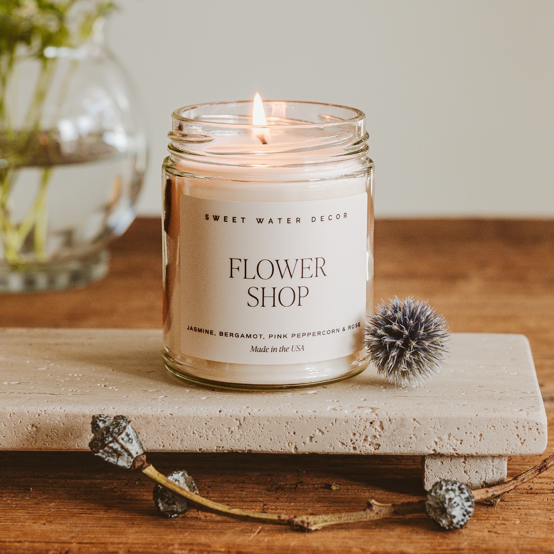 Josephine Interiors Flower Shop Candle