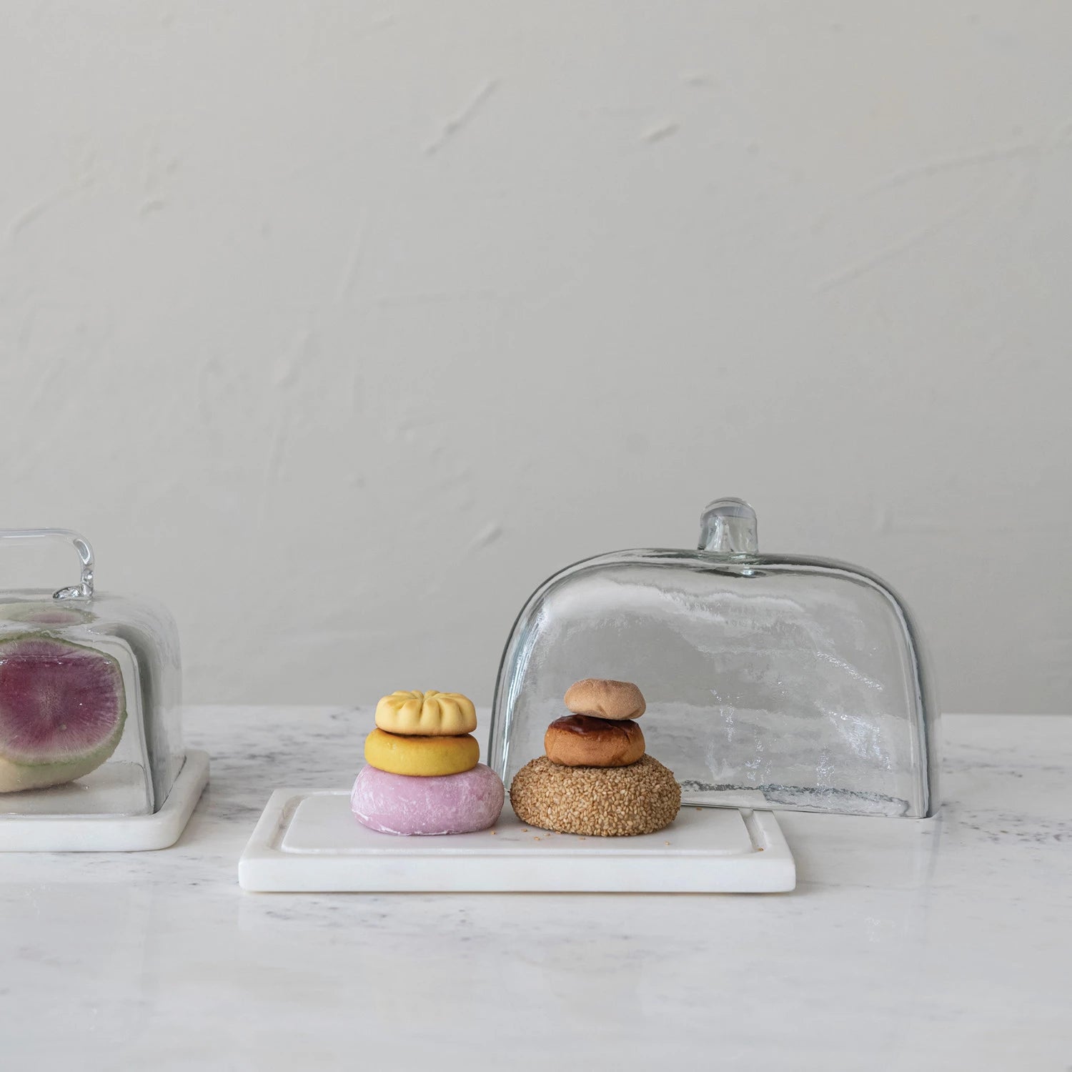 Josephine Jewelry Co. Glass Cloche & Marble Base - Thumbnail 3