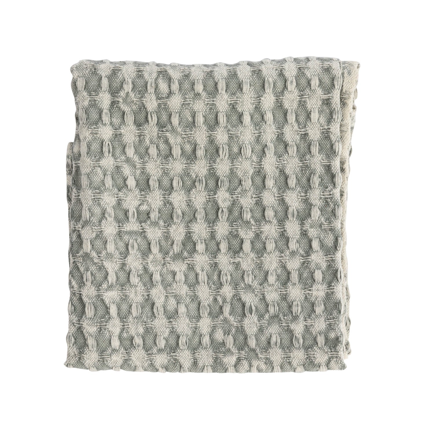 Stonewashed Cotton Waffle Weave Tea Towel - Thumbnail 2