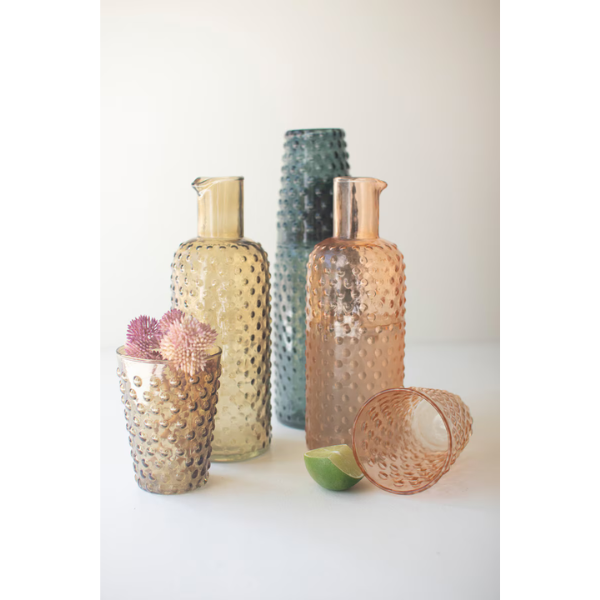 Bubble Glass Carafes with Tumbler - Thumbnail 3