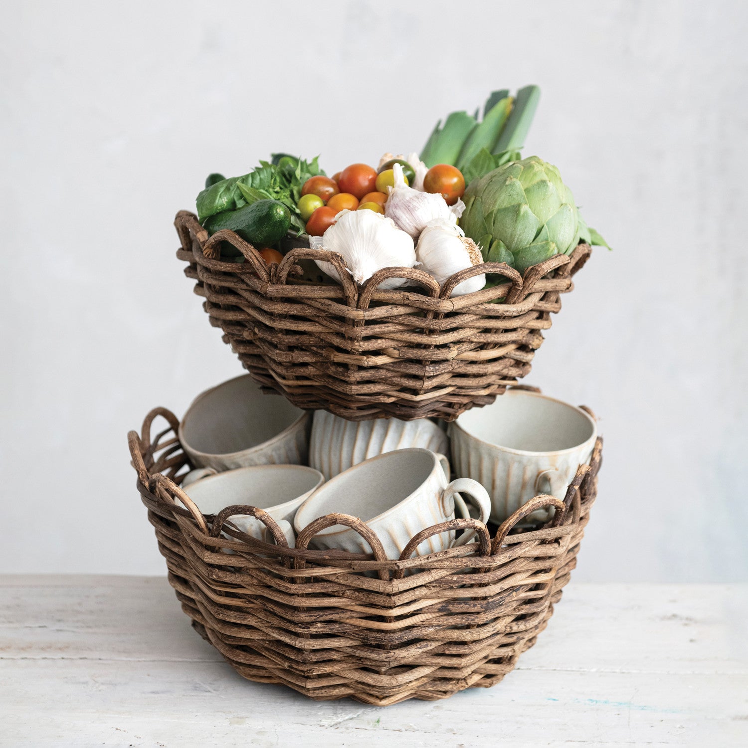 Scalloped Woven Baskets - Thumbnail 2