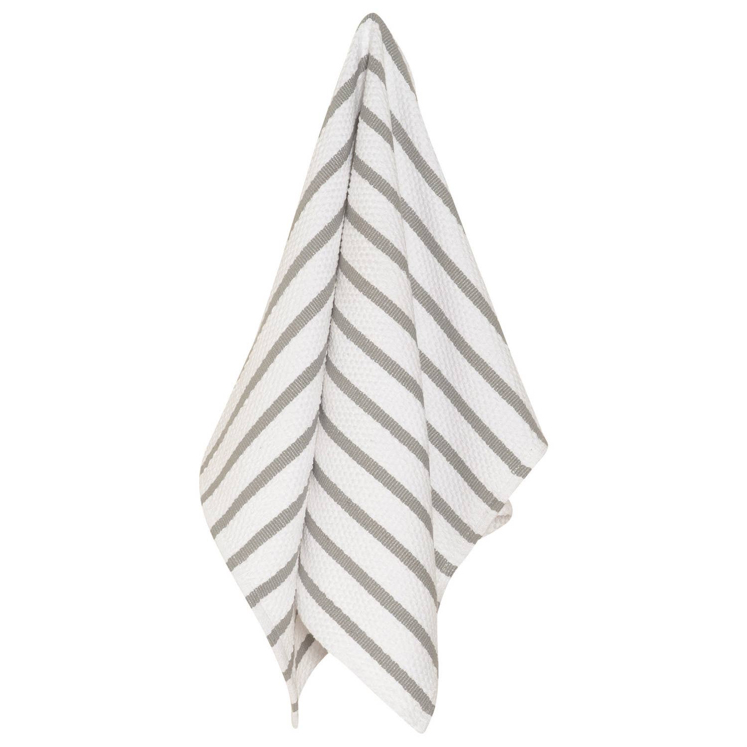 Basketweave London Gray Dishtowel