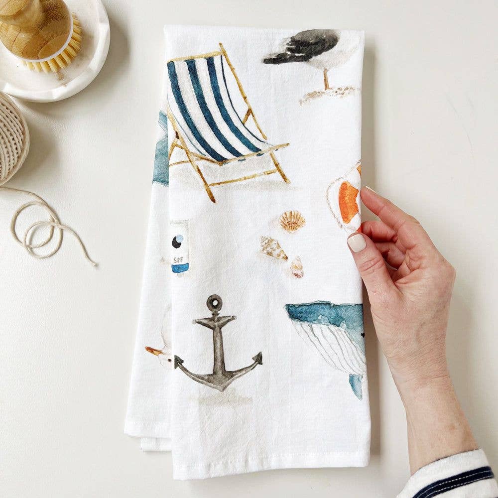 Seaside tea towel - Thumbnail 2
