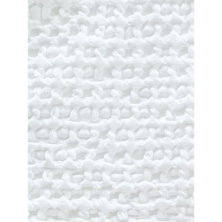 Cotton White Waffle Pillow - Thumbnail 2