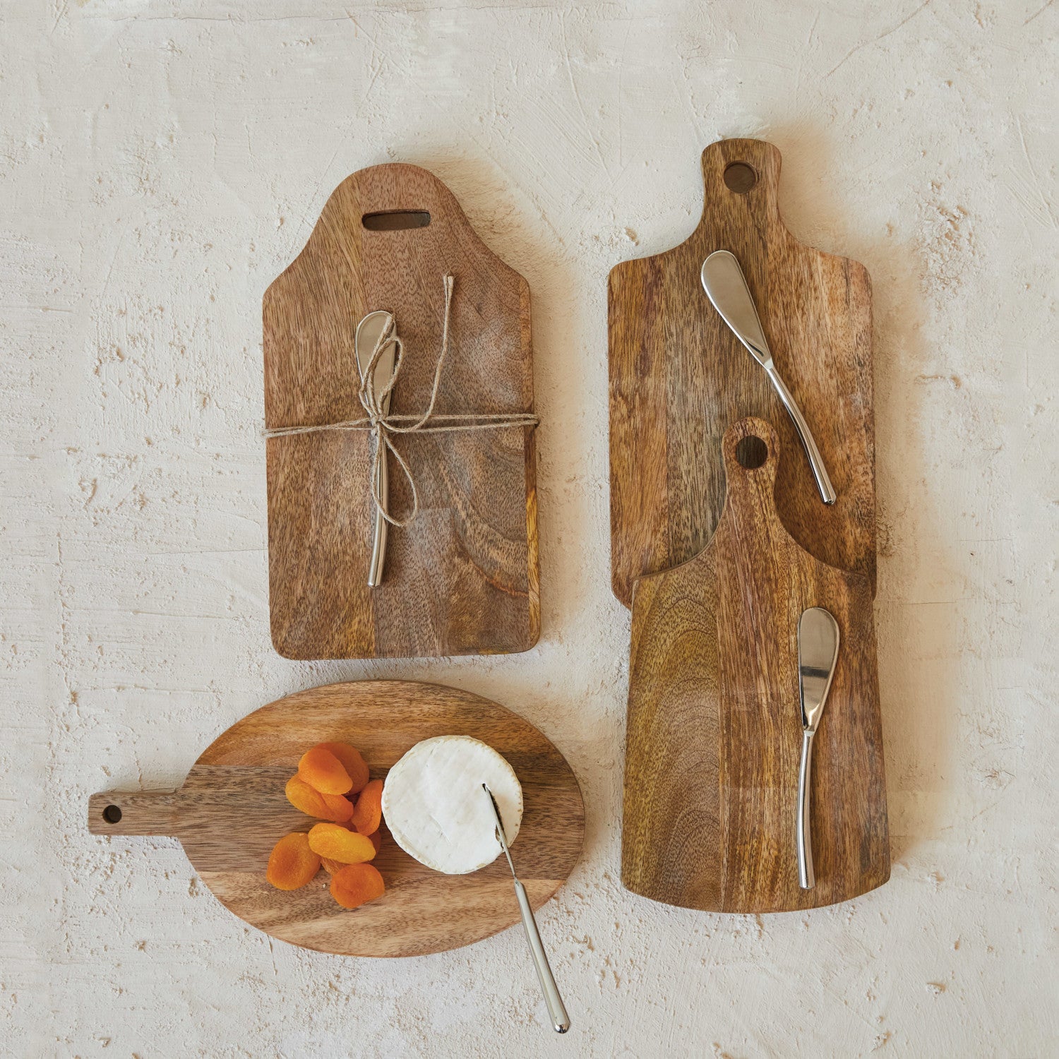 Josephine Interiors Cheese Cutting Board and Canape Knife - Thumbnail 4