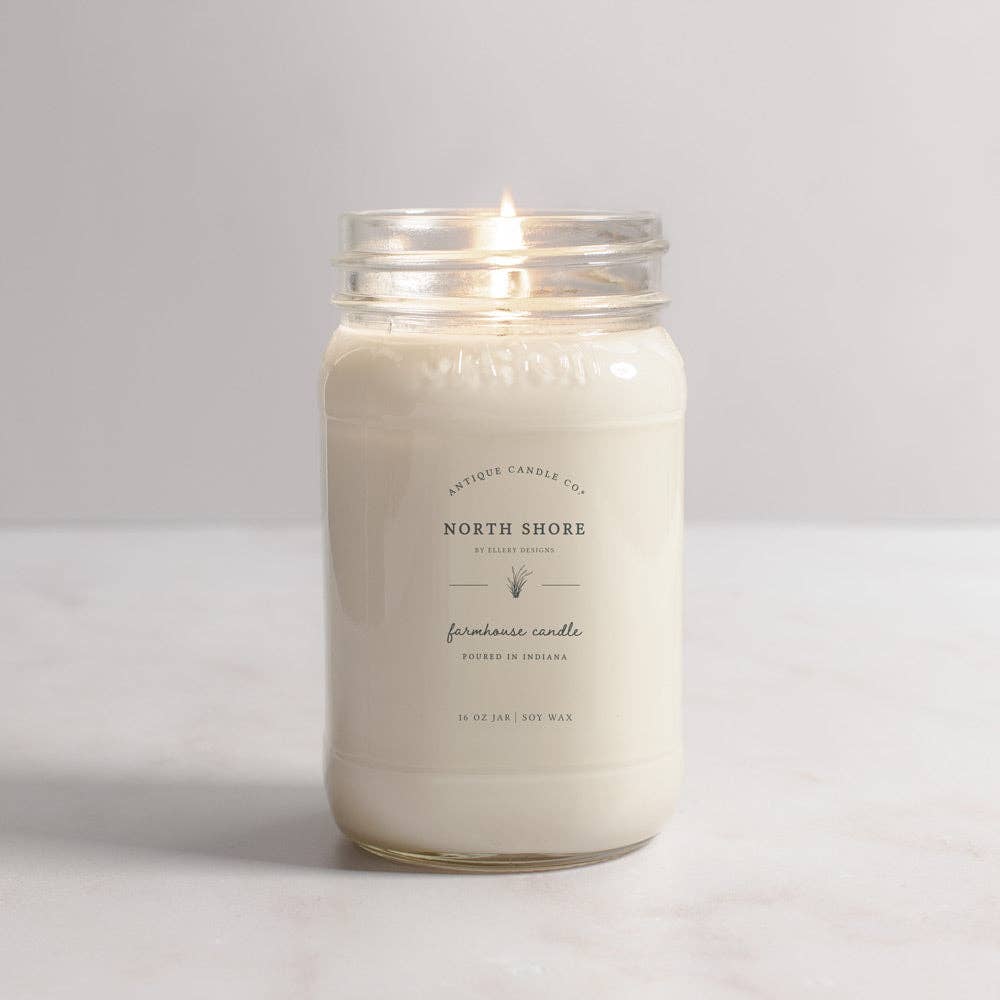 Soy Wax Mason Jar Candle - North Shore - Thumbnail 3