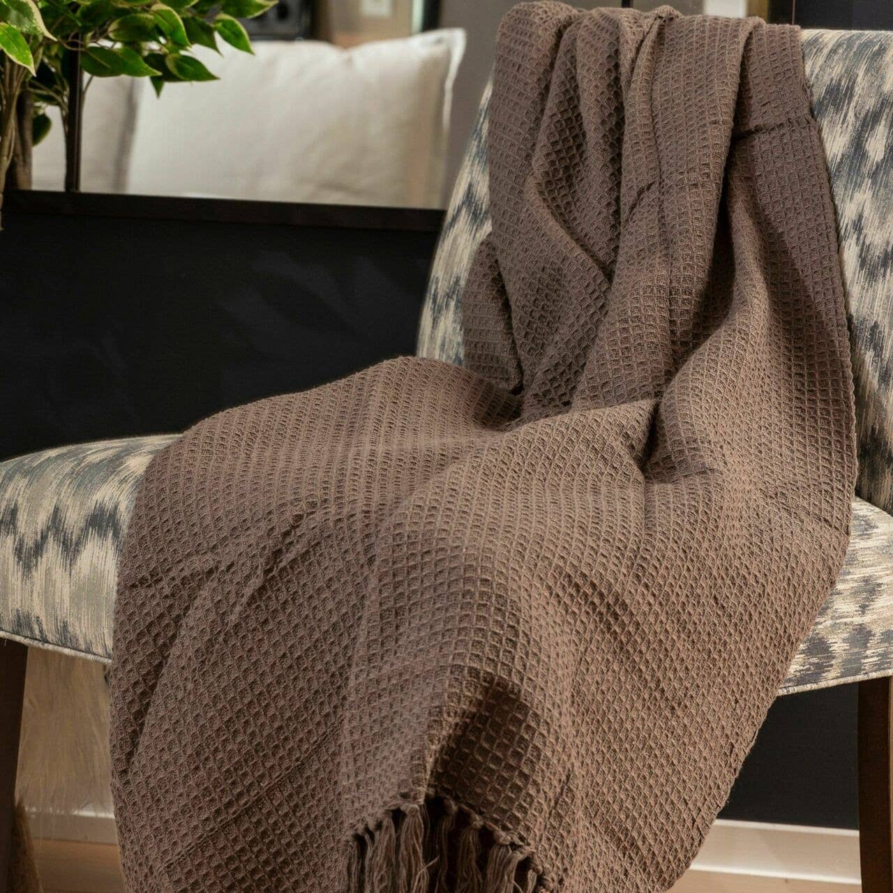 Fabstyles Honeycomb Cotton Throw - Thumbnail 4