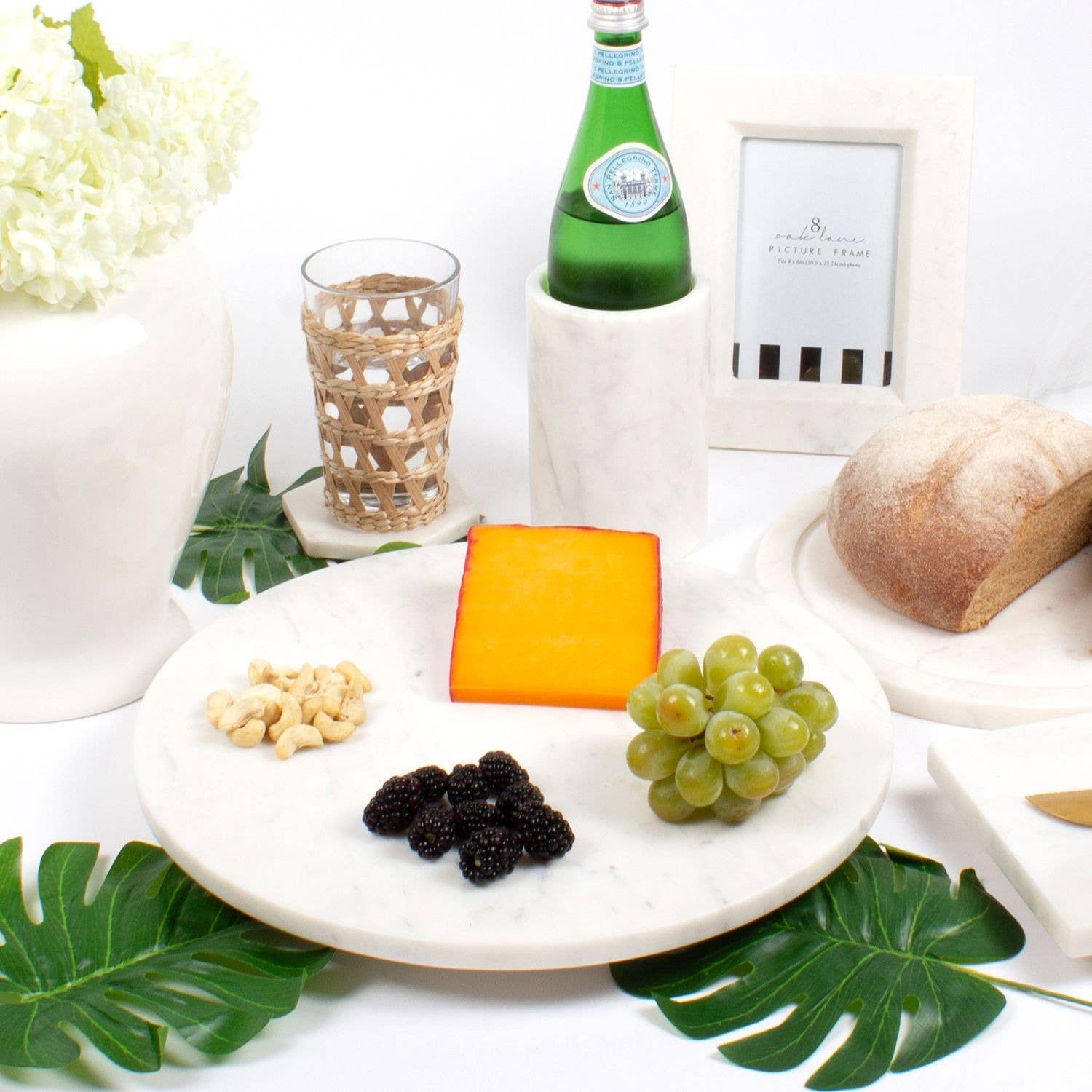 White Marble Lazy Susan - Thumbnail 2