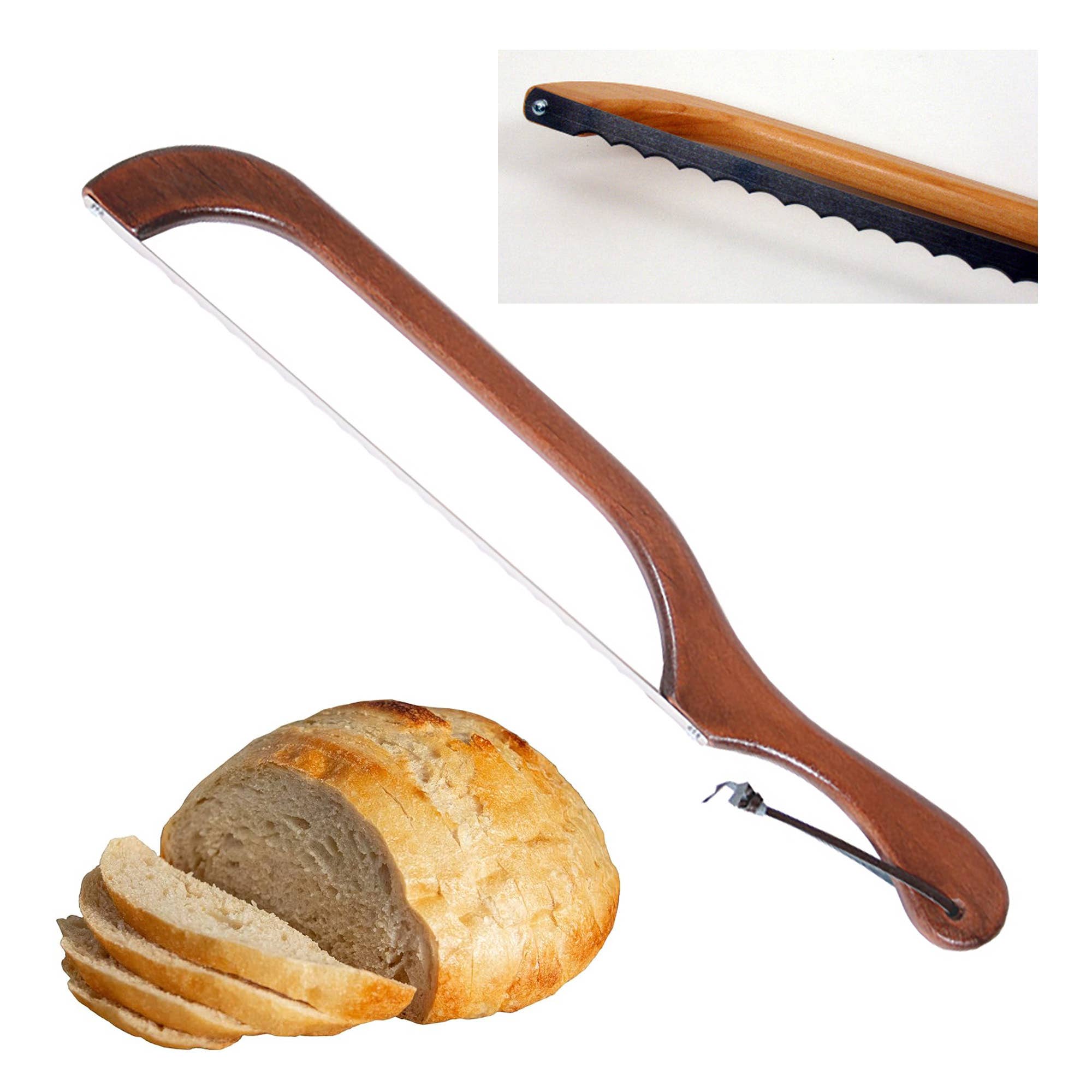 Bread & Bagel Slicer - Walnut Finish: Right Handed - Thumbnail 3