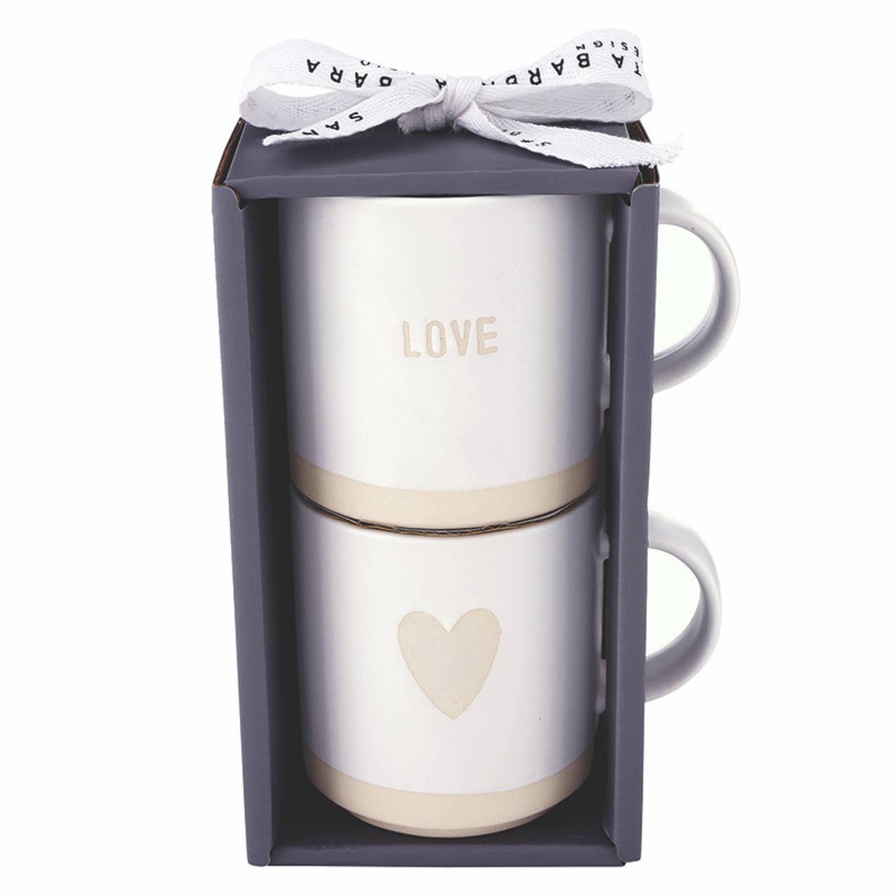 Stackable Mugs - Love/Heart - Set of 2 - Thumbnail 4