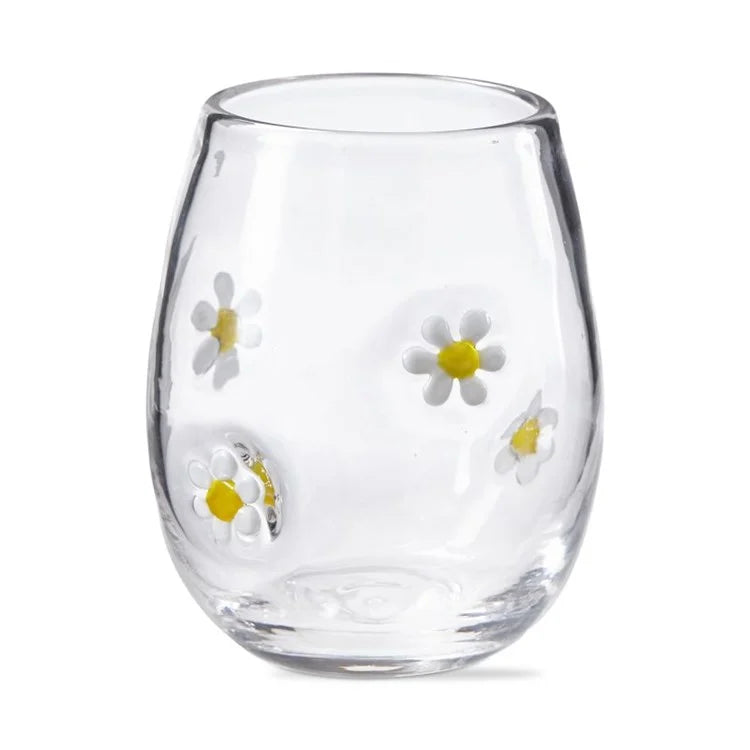 Daisy Wine Glass