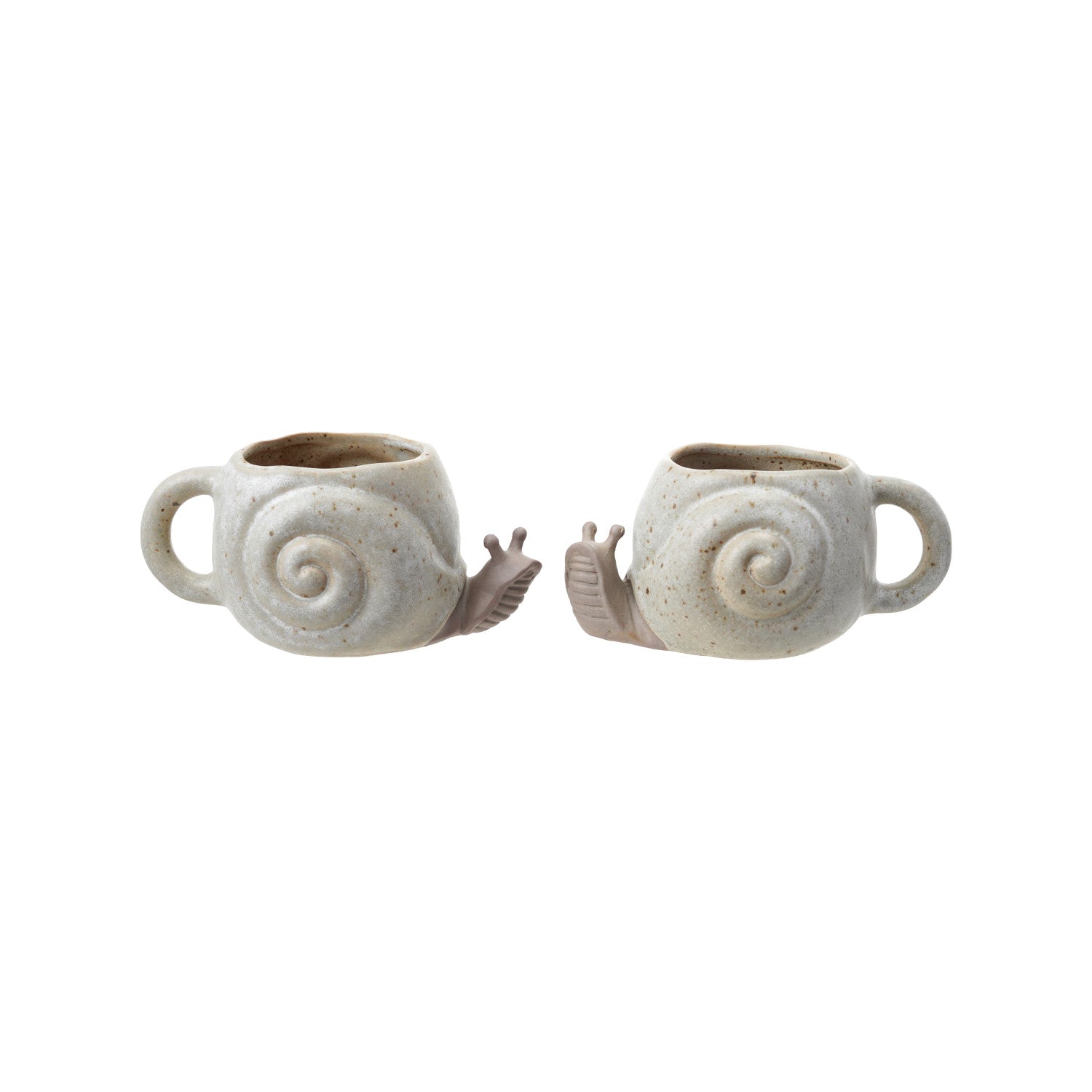 12 oz. Stoneware Snail Shaped Mug