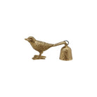 Pewter Bird Shaped Candle Snuffer, Antique Gold Finish