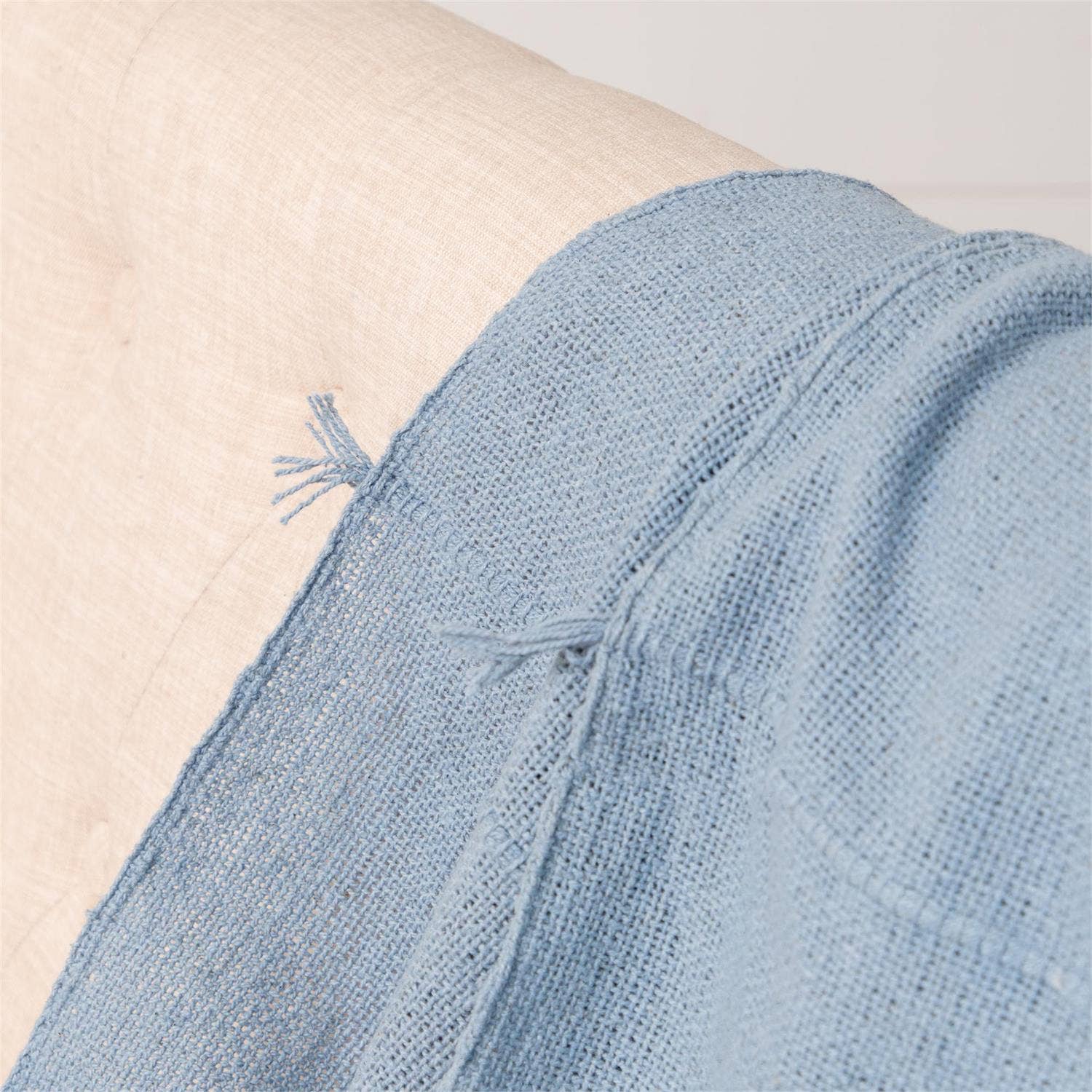 Throw - Brown Plaids, Reversible Brushed Cotton - Thumbnail 3