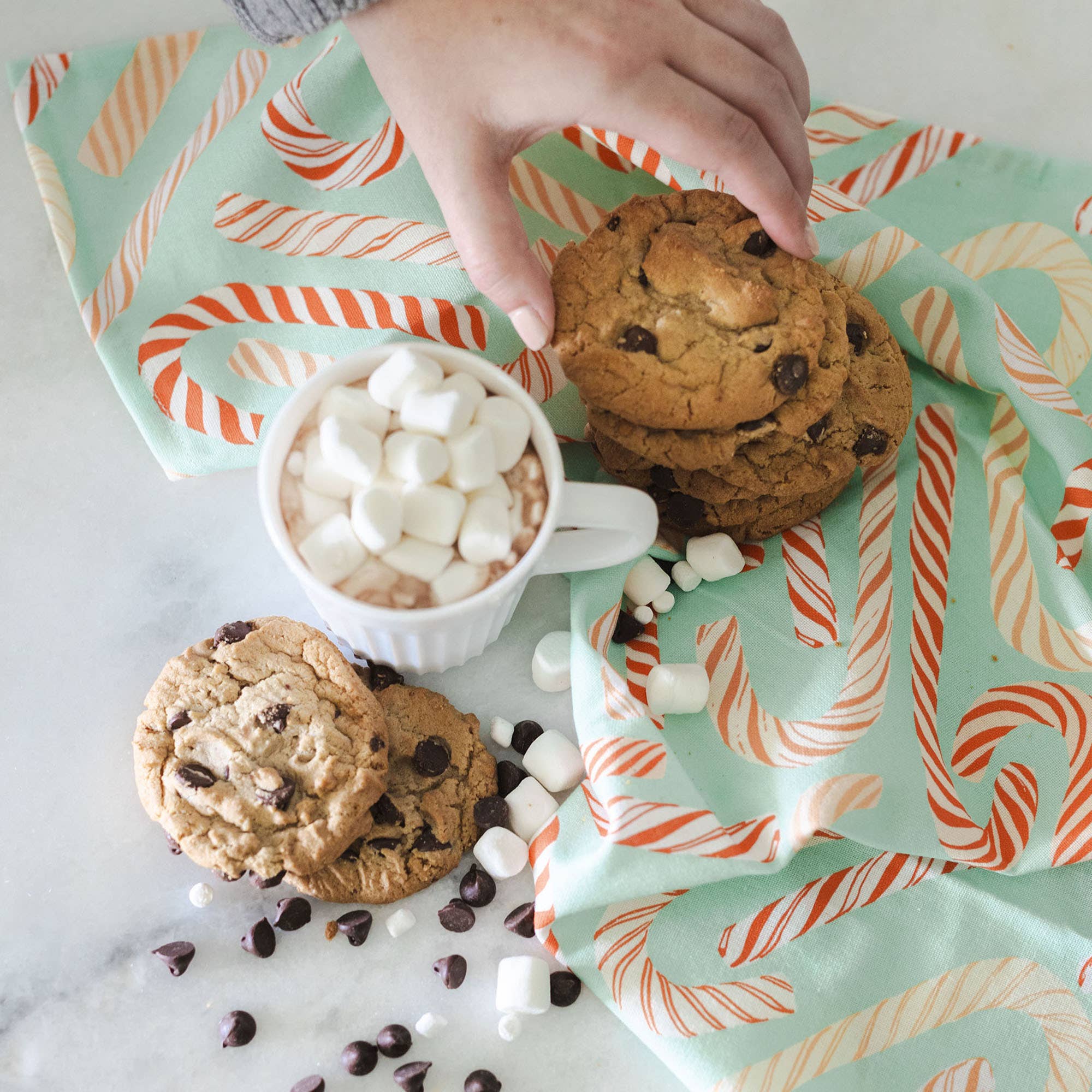 Candy Cane Kitchen Towel - Thumbnail 4