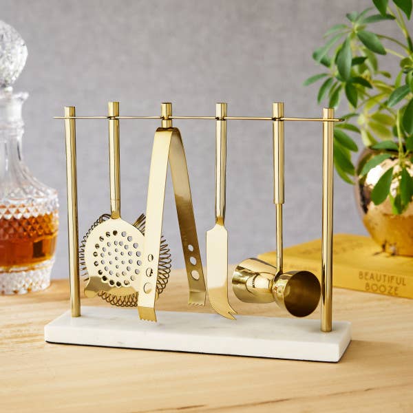Gold & Marble Bar Tool Set - Thumbnail 2