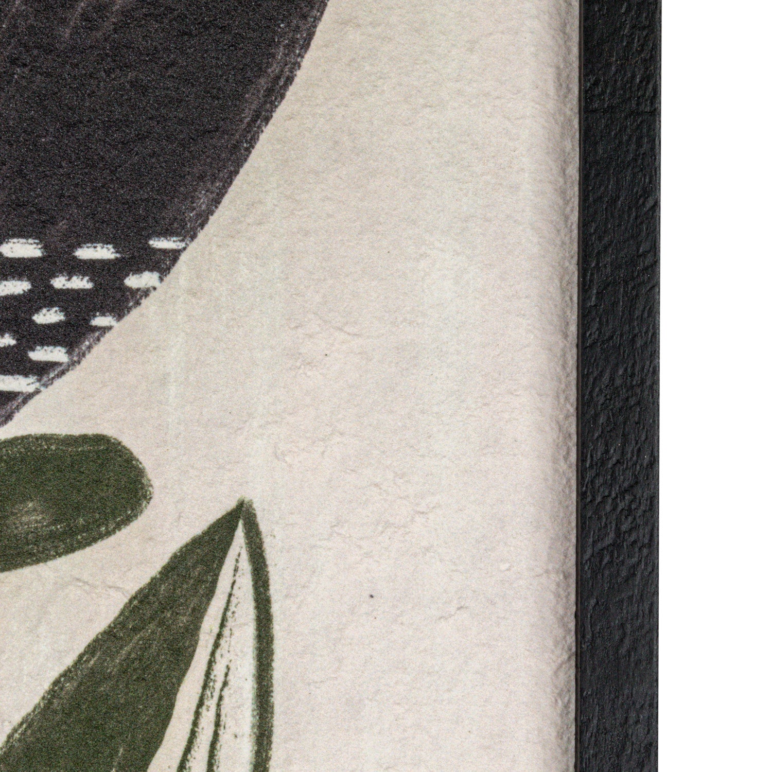 Wood Framed Textured Wall Décor w/ Flower - Thumbnail 2