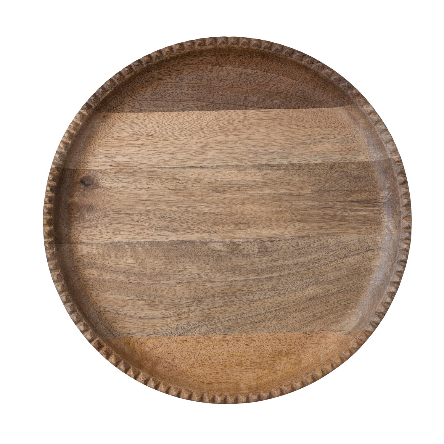 Carved Wood Lazy Susan