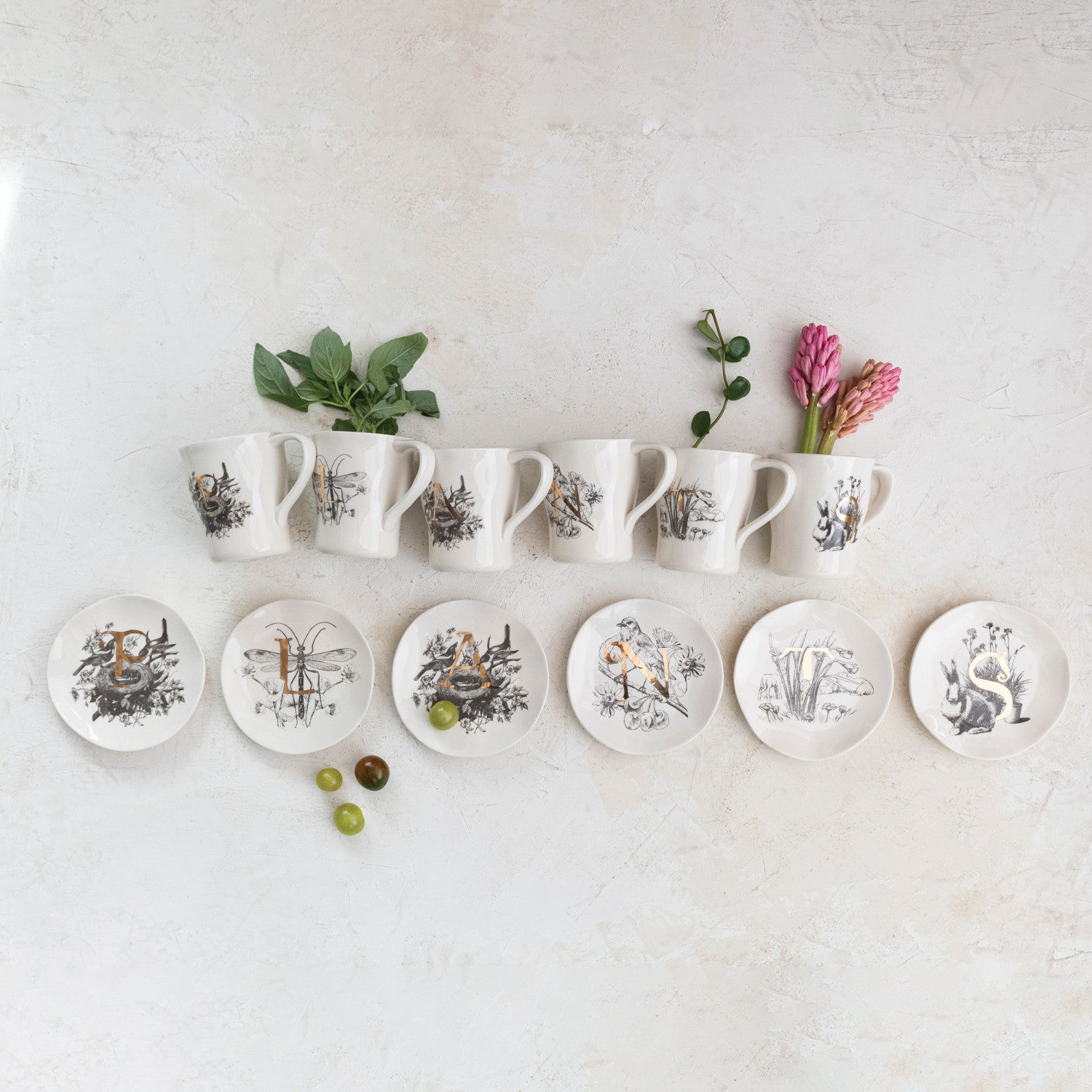 Stoneware Monogram Mug - Thumbnail 2