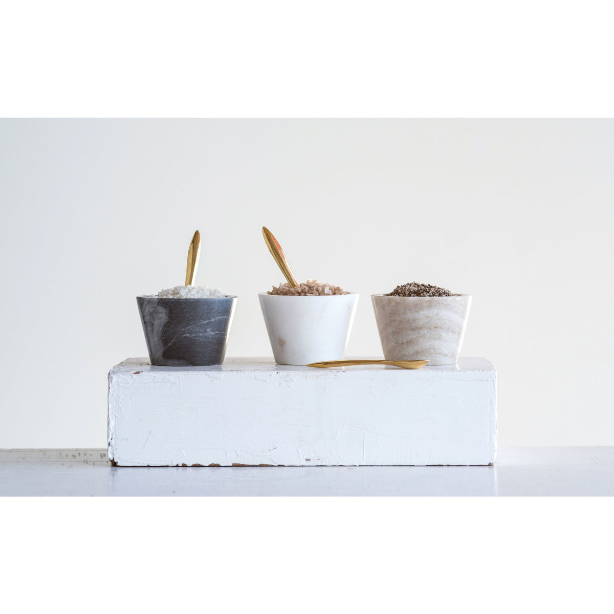 Pepper Bowl & Spoon Set - Black
