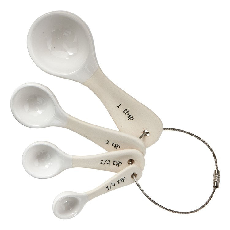 White Measuring Spoons Set