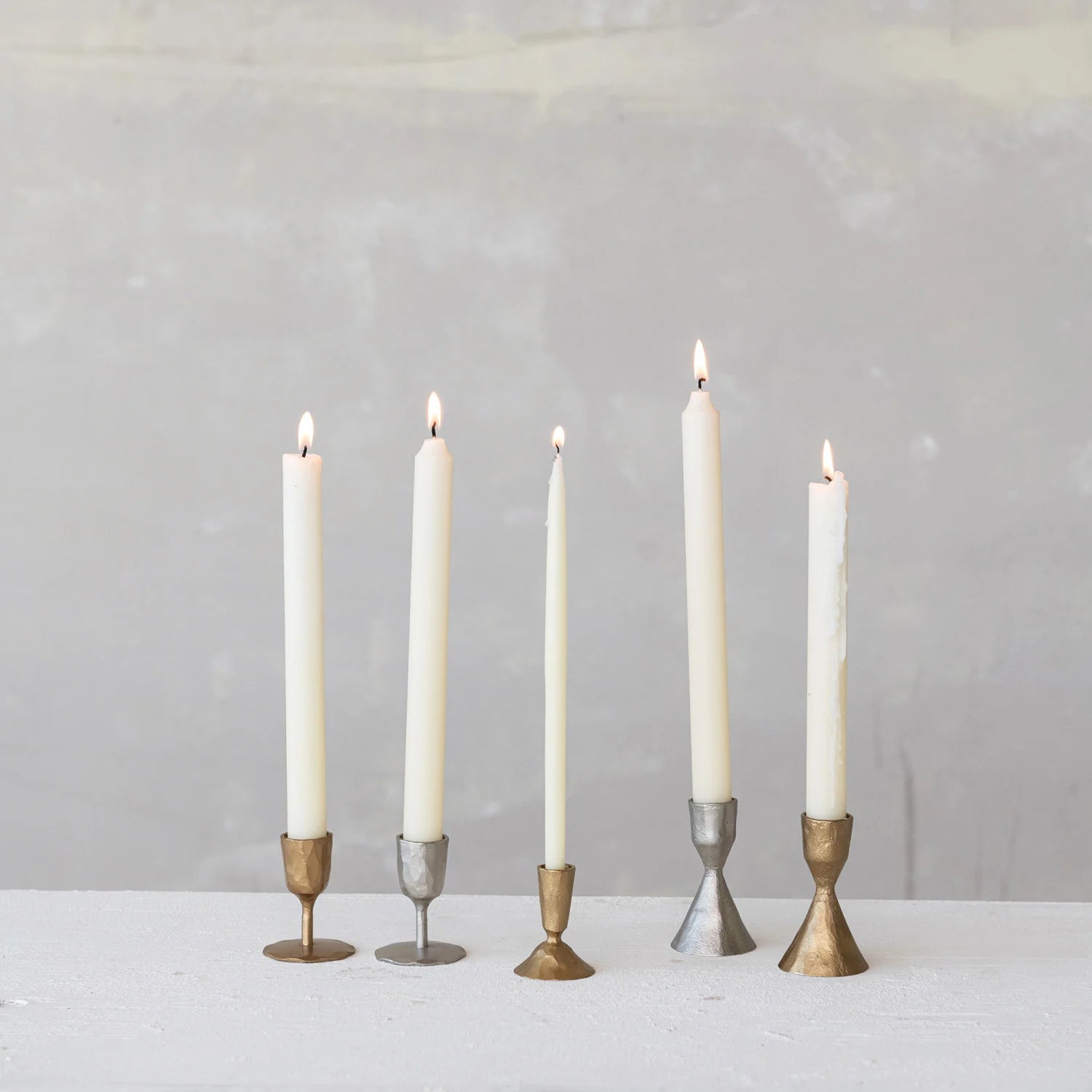 Hand-Forged Cast Iron Taper Holder - Thumbnail 3