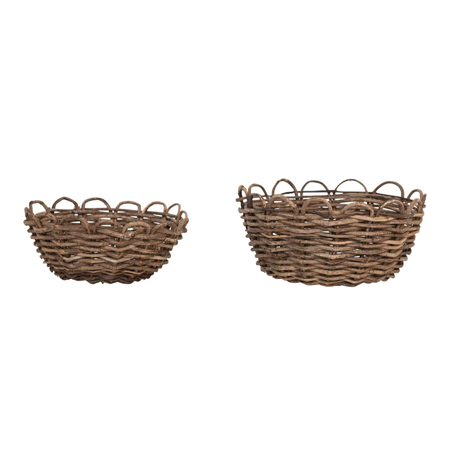 Scalloped Woven Baskets - Thumbnail 3